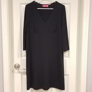 Liz Lange maternity dress, black matte knit, M